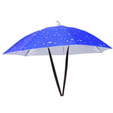 Maxbell Umbrella Hat Hands free Protection 30inch Fishing Umbrella Hat Blue