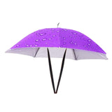 Maxbell Umbrella Hat Hands free Protection 30inch Fishing Umbrella Hat Purple