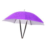 Maxbell Umbrella Hat Hands free Protection 30inch Fishing Umbrella Hat Purple