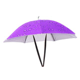 Maxbell Umbrella Hat Hands free Protection 30inch Fishing Umbrella Hat Purple