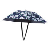 Maxbell Umbrella Hat Hands free Protection 30inch Fishing Umbrella Hat Black with Flowers