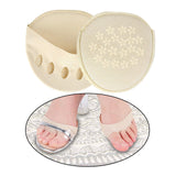 Maxbell five toe Forefoot Pads Breathable Invisible Socks Metatarsal Pads Foot Pads Beige