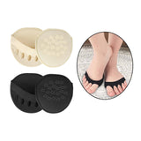 Maxbell five toe Forefoot Pads Breathable Invisible Socks Metatarsal Pads Foot Pads Beige