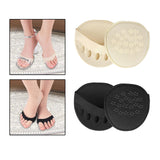 Maxbell five toe Forefoot Pads Breathable Invisible Socks Metatarsal Pads Foot Pads Beige
