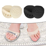 Maxbell five toe Forefoot Pads Breathable Invisible Socks Metatarsal Pads Foot Pads Beige