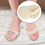 Maxbell five toe Forefoot Pads Breathable Invisible Socks Metatarsal Pads Foot Pads Beige