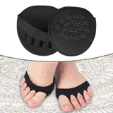 Maxbell five toe Forefoot Pads Breathable Invisible Socks Metatarsal Pads Foot Pads Black