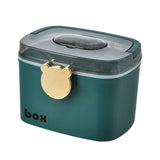 Maxbell Home Emergency Medicine Storage Box Container Removable Tray Medium Green