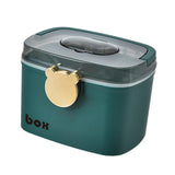Maxbell Home Emergency Medicine Storage Box Container Removable Tray Medium Green