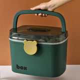 Maxbell Home Emergency Medicine Storage Box Container Removable Tray Medium Green