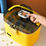 Maxbell Home Emergency Medicine Storage Box Container Removable Tray Large Yellow