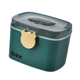 Maxbell Home Emergency Medicine Storage Box Container Removable Tray Large Green