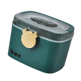 Maxbell Home Emergency Medicine Storage Box Container Removable Tray Large Green