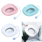 Maxbell Sitz Bath for Toilet seat Squirter for Perineal Soaking Elderly Women Blue