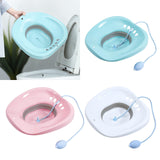 Maxbell Sitz Bath for Toilet seat Squirter for Perineal Soaking Elderly Women Blue