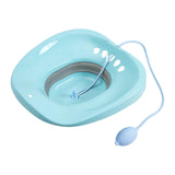 Maxbell Sitz Bath for Toilet seat Squirter for Perineal Soaking Elderly Women Blue