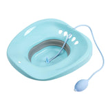 Maxbell Sitz Bath for Toilet seat Squirter for Perineal Soaking Elderly Women Blue