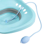 Maxbell Sitz Bath for Toilet seat Squirter for Perineal Soaking Elderly Women Blue