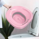 Maxbell Sitz Bath for Toilet seat Squirter for Perineal Soaking Elderly Women Pink