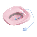 Maxbell Sitz Bath for Toilet seat Squirter for Perineal Soaking Elderly Women Pink