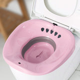 Maxbell Sitz Bath for Toilet seat Squirter for Perineal Soaking Elderly Women Pink