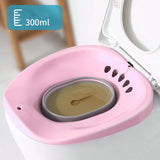 Maxbell Sitz Bath for Toilet seat Squirter for Perineal Soaking Elderly Women Pink