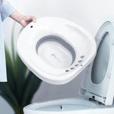 Maxbell Sitz Bath for Toilet seat Squirter for Perineal Soaking Elderly Women White