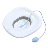 Maxbell Sitz Bath for Toilet seat Squirter for Perineal Soaking Elderly Women White