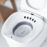 Maxbell Sitz Bath for Toilet seat Squirter for Perineal Soaking Elderly Women White