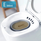 Maxbell Sitz Bath for Toilet seat Squirter for Perineal Soaking Elderly Women White