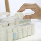 Maxbell Clear Container Bin Portable for Storing Cosmetics Fishing Supplies Creams