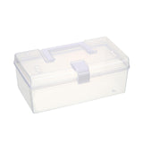 Maxbell Clear Container Bin Portable for Storing Cosmetics Fishing Supplies Creams