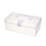 Maxbell Clear Container Bin Portable for Storing Cosmetics Fishing Supplies Creams