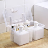 Maxbell Clear Container Bin Portable for Storing Cosmetics Fishing Supplies Creams