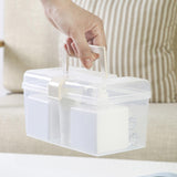 Maxbell Clear Container Bin Portable for Storing Cosmetics Fishing Supplies Creams