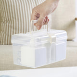 Maxbell Clear Container Bin Portable for Storing Cosmetics Fishing Supplies Creams