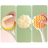 Maxbell 2 in 1 Long Handle Shower Body Brush Body Exfoliator for Elderly Men/Women green color brushes