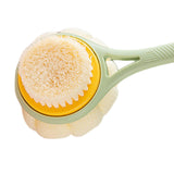 Maxbell 2 in 1 Long Handle Shower Body Brush Body Exfoliator for Elderly Men/Women green color brushes