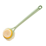 Maxbell 2 in 1 Long Handle Shower Body Brush Body Exfoliator for Elderly Men/Women green color brushes