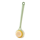 Maxbell 2 in 1 Long Handle Shower Body Brush Body Exfoliator for Elderly Men/Women green color brushes