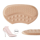 Maxbell High Heels Cushion Pads Soft Reusable Sneakers for Ladies Shoe Beige