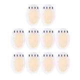Maxbell 10Pcs Gel Shoes Stickers Foot Care for Sports Shoes High Heels 44mmx69mm