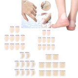 Maxbell 10Pcs Gel Shoes Stickers Foot Care for Sports Shoes High Heels 44mmx69mm