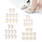 Maxbell 10Pcs Gel Shoes Stickers Foot Care for Sports Shoes High Heels 44mmx69mm