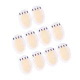 Maxbell 10Pcs Gel Shoes Stickers Foot Care for Sports Shoes High Heels 44mmx69mm