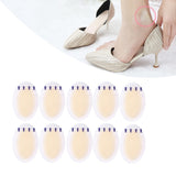Maxbell 10Pcs Gel Shoes Stickers Foot Care for Sports Shoes High Heels 37mmx55mm