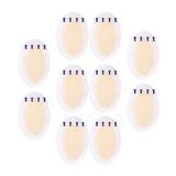 Maxbell 10Pcs Gel Shoes Stickers Foot Care for Sports Shoes High Heels 37mmx55mm