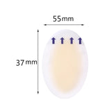 Maxbell 10Pcs Gel Shoes Stickers Foot Care for Sports Shoes High Heels 37mmx55mm