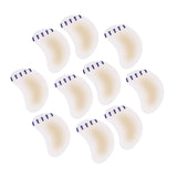 Maxbell 10Pcs Gel Shoes Stickers Foot Care for Sports Shoes High Heels 42mmx62mm