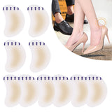 Maxbell 10Pcs Gel Shoes Stickers Foot Care for Sports Shoes High Heels 42mmx62mm